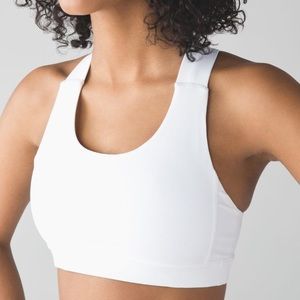 Lululemon White sports bra size 6